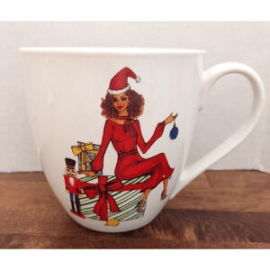 Rongrong Christmas Girl Coffee Cup Mug 20 oz Capacity Rongrong